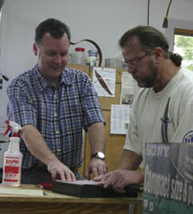 Image: Dennis sharpening